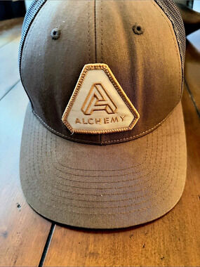 Alchemy Mesh Trucker Snapback Hat in Brown